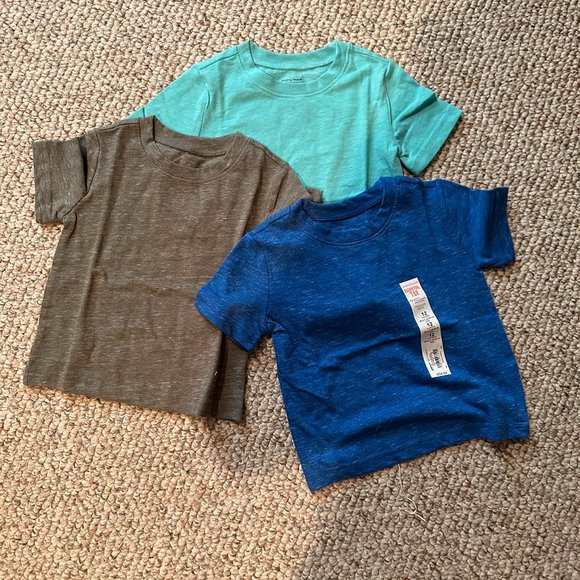 3 PACK  BOYS JUMPING BEAN SHORT SLEEVE TEES SIZE 12M  #K99 - Picture 2 of 2
